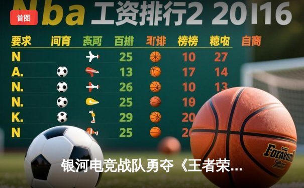 银河电竞战队勇夺《王者荣耀》KPL春季赛总冠军 3:2逆转巅峰对决